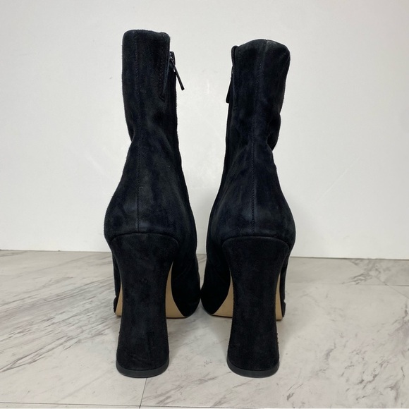 Sam Edelman Jaye Black Suede Heeled Bootie 8 1/2 M - Picture 3 of 15